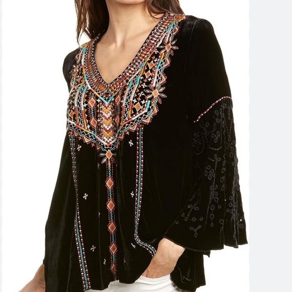 Johnny Was Chiri Velvet swing blouse NWT - Picture 2 of 13